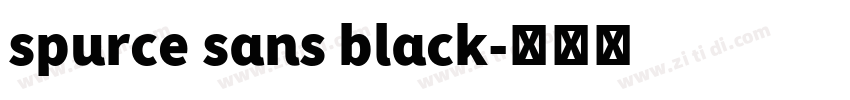 spurce sans black字体转换 spurce sans black字体转换